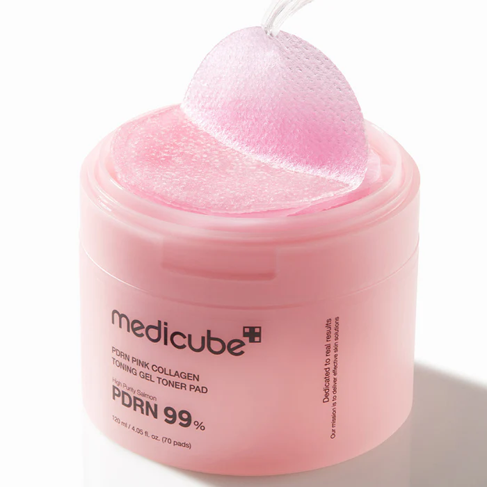Medicube PDRN Pink Collagen Toning Gel Toner Pad 120ml 