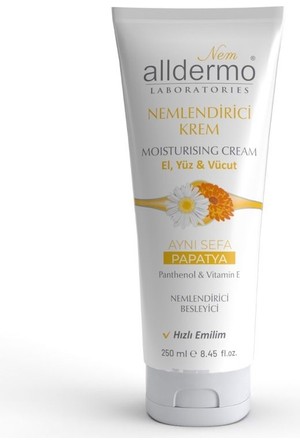 Alldermo Nem. El, Yüz,  Vücut Krem Aynı Sefa  Papatya Özlü (TÜP) 250  ml