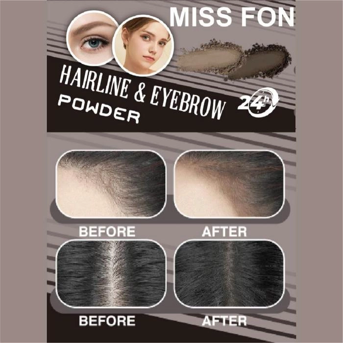 MISS FON Hairline & Eyebrow Powder Saç çizgisi ve kaş dolgunlaştırıcı pudra
