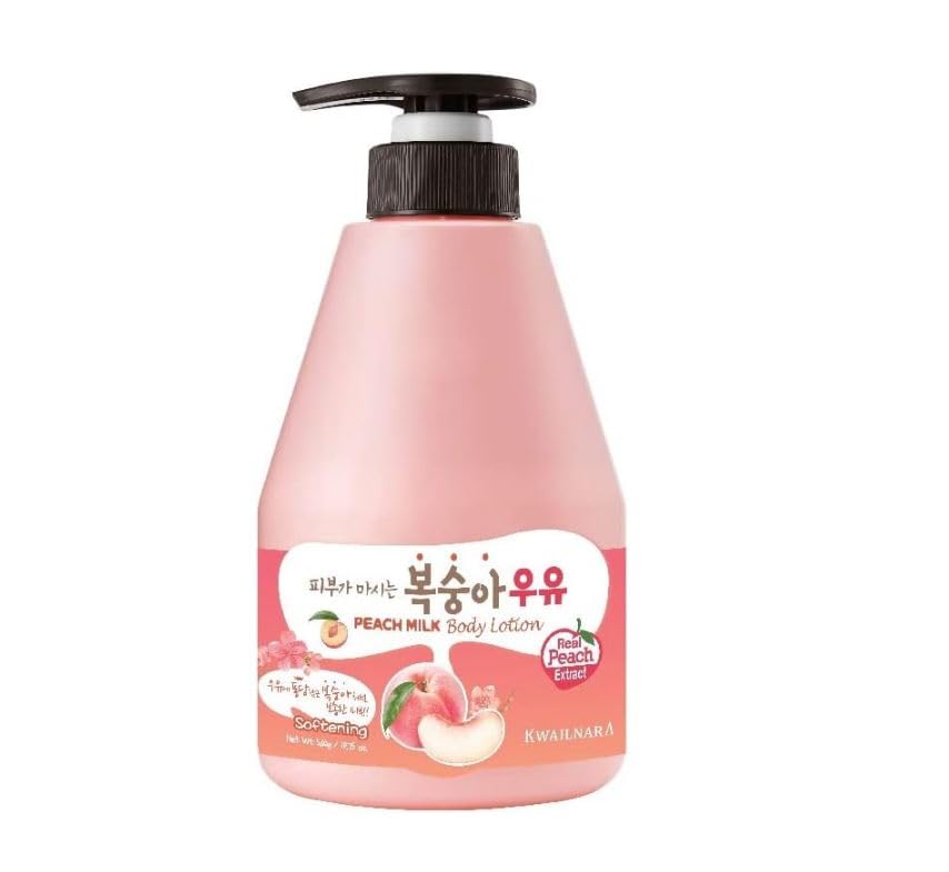 Kwailnara Peach Milk Body Lotion – Şeftalili Vücut Losyonu Deeply Hydrating & Lightweight Korean Body Lotion 560 g