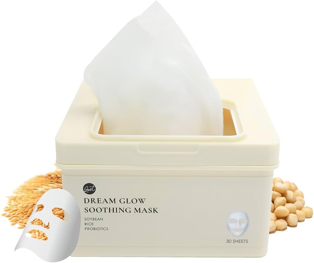 DREAM GLOW SOOTHING MASK (30’lu)(Soybean + Rice + Probiotics Daily Sheet Mask) Kore Günlük Makıt Maskesi Pirinç Özlü