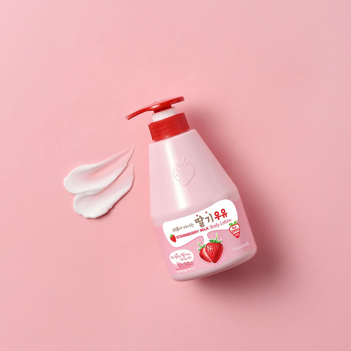 Kwailnara Strawberry Milk Body Lotion – Deeply Hydrating & Lightweight Korean Body Lotion 560 g