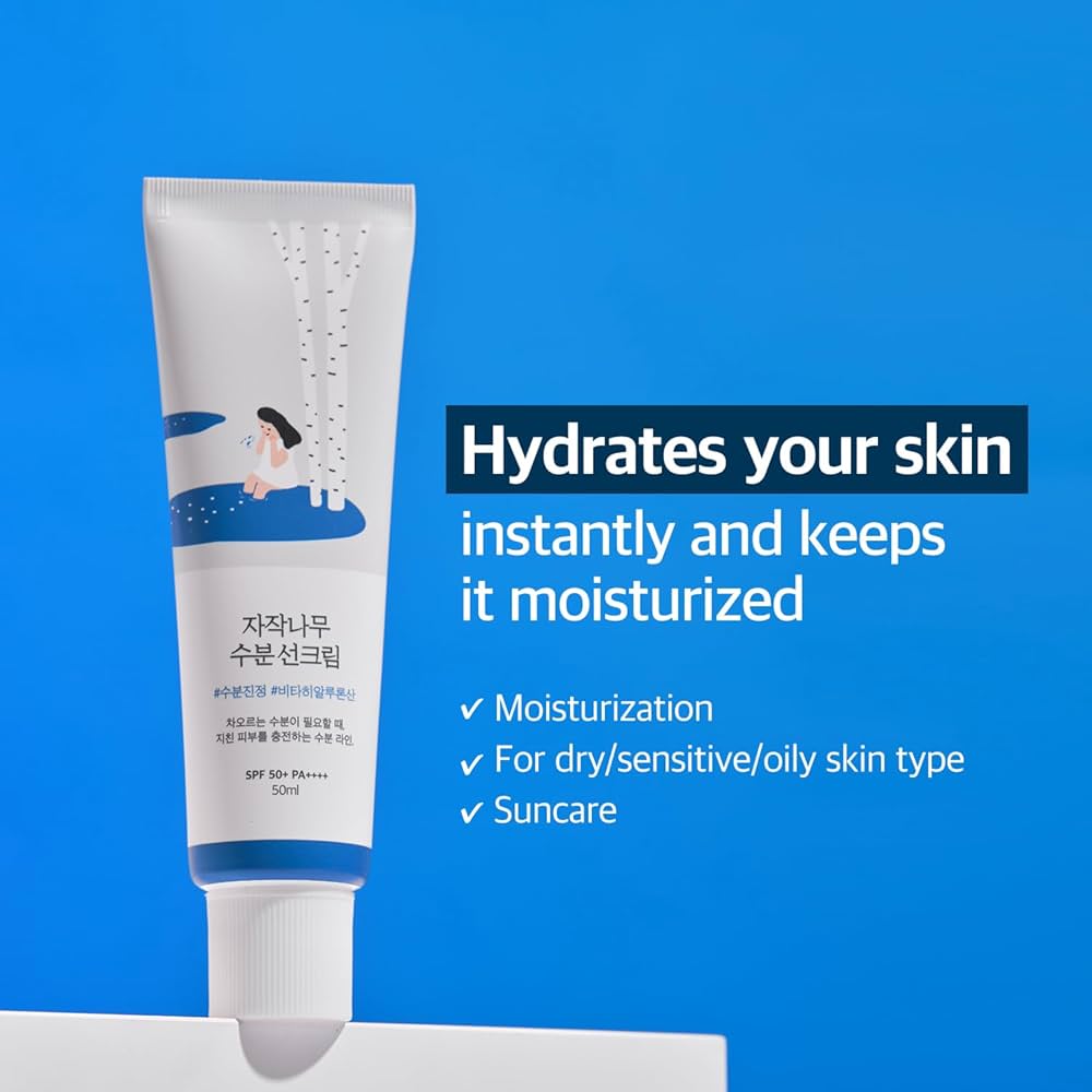 Round Lab - Birch Juice Sunscreen (Nemlendirici ve Leke Önleyici Huş Özlü Güneş Kremi) 50ml