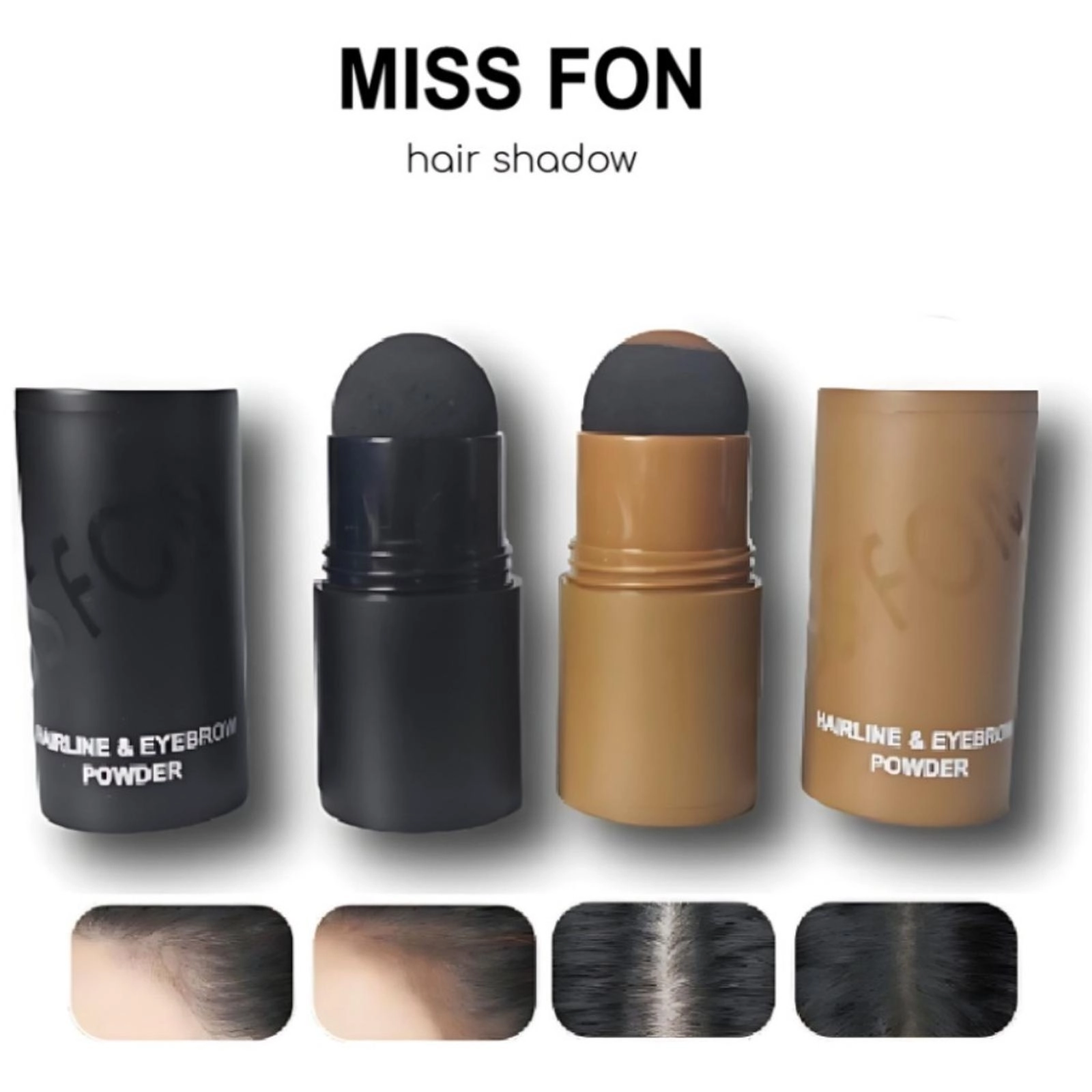 MISS FON Hairline & Eyebrow Powder Saç çizgisi ve kaş dolgunlaştırıcı pudra