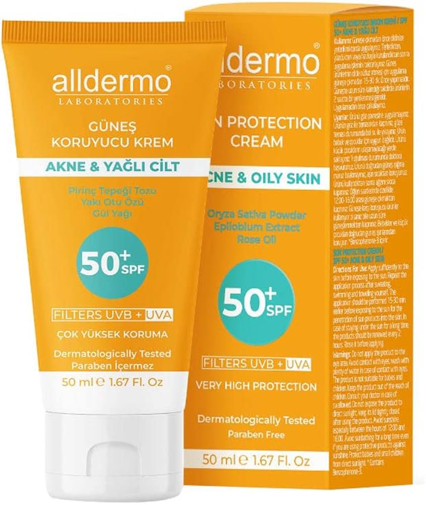 Alldermo Spf 50+ Akne Yaglı Cılt Güneş Krem 50  ml
