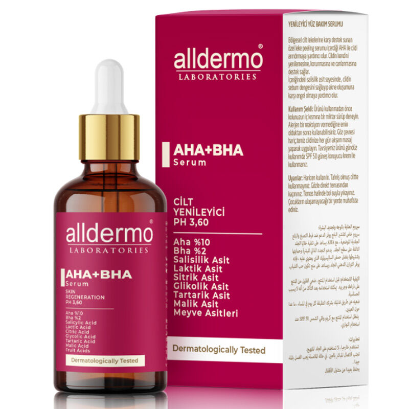 Alldermo Aha+Bha Akne Cilt Yenileyici Serumu 30ml