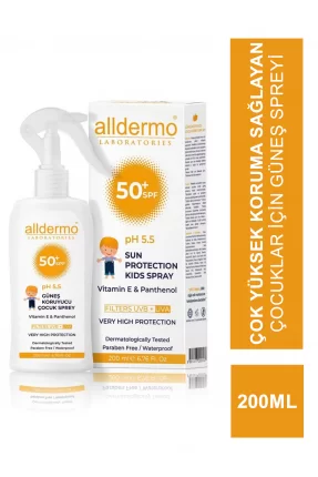  Alldermo Spf50+ Çocuk  Güneş Sprey 200 ml