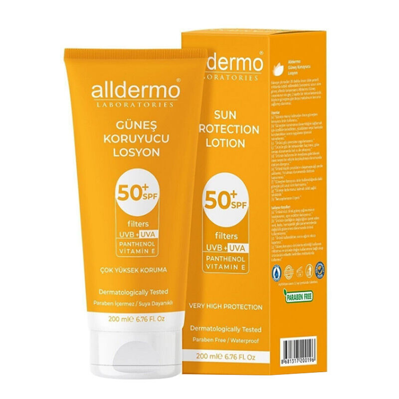  Alldermo Spf50+ Güneş  Losyonu 200 ml