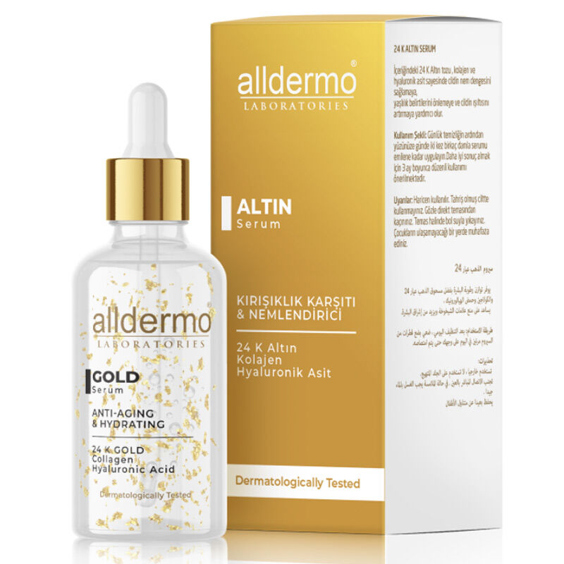 Alldermo Gold Antıagıng  Kırışıklık Karşıtı Nem.  Serumu 30 ml