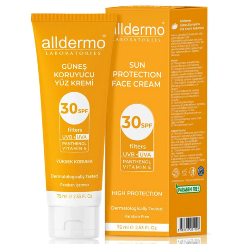  Alldermo Spf50+ Güneş  Krem 75 ml