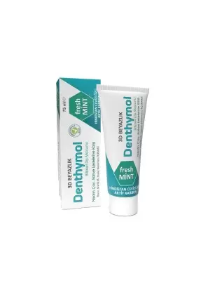 Denthymol %100 Yerli 3D  Beyazlık Bitkisel Diş Macunu 75 ml