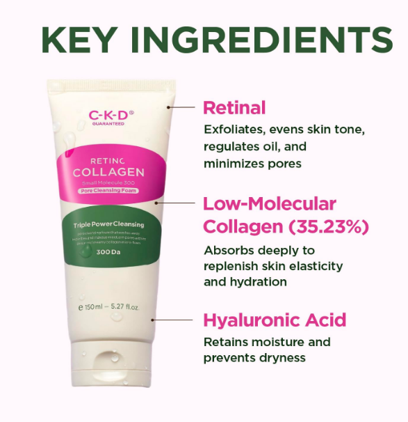 CKD Retino Collagen Pore Cleansing Foam 