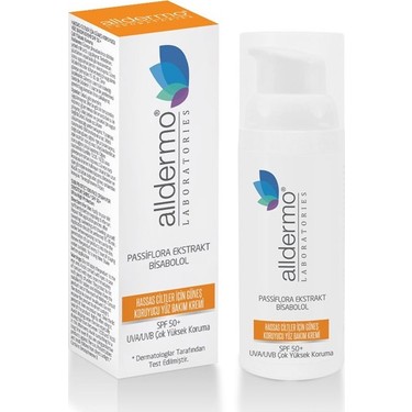  Alldermo Hassas Cilt Güneş Kor. Spf 50+ Yüz  Bakım Kremi 50 ml