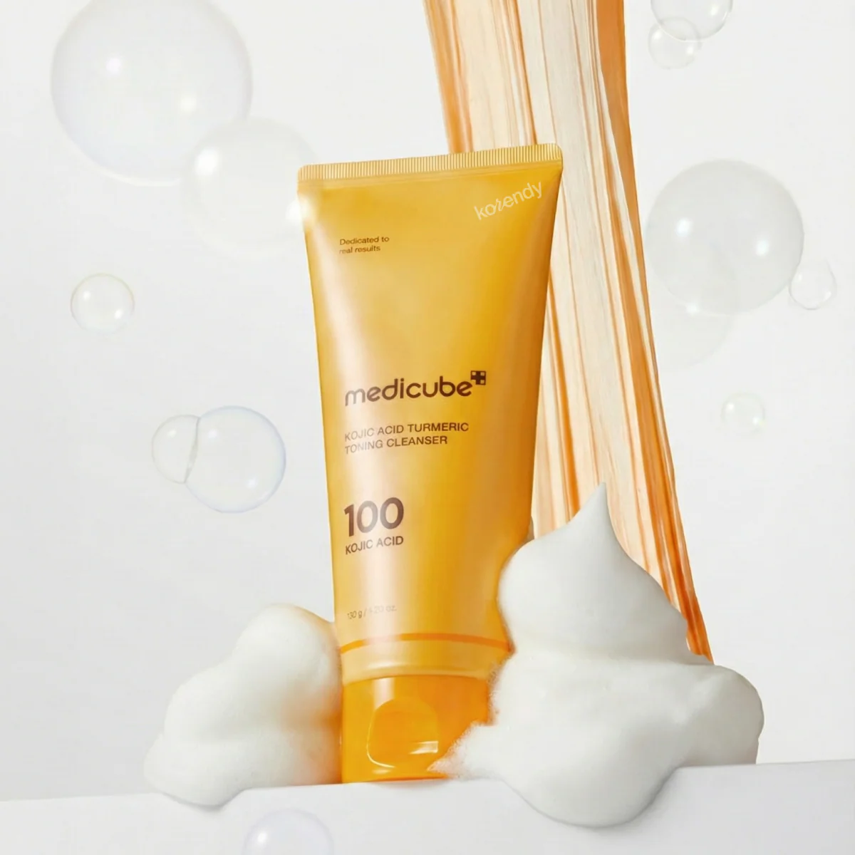 Medicube - Kojic Acid Turmeric Toning Cleanser (Leke ve Donukluk Önleyici Kojik Asit & Zerdeçallı Temizleyici) 120g