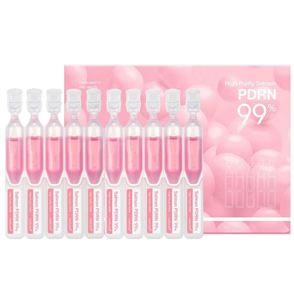Medicube - PDRN Pink One Day Serum (1.5ml x 10) (Parlatıcı ve Leke Önleyici %99 Saf Somon PDRN ve Kolajen İçeren Tek Dozluk Yoğun Serum)