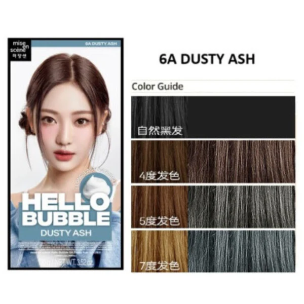 miseenscéne - Hello Bubble Saç Boyası 6A Dusty Ash