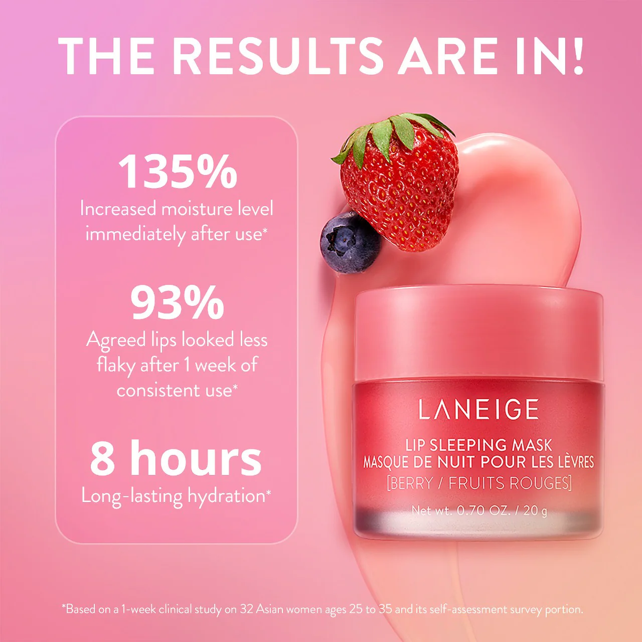 Laneige Lip Sleeping Mask Berry Gece Dudak Maskesi 20 gr