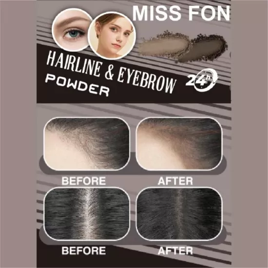 MISS FON Hairline & Eyebrow Powder Saç çizgisi ve kaş dolgunlaştırıcı pudra