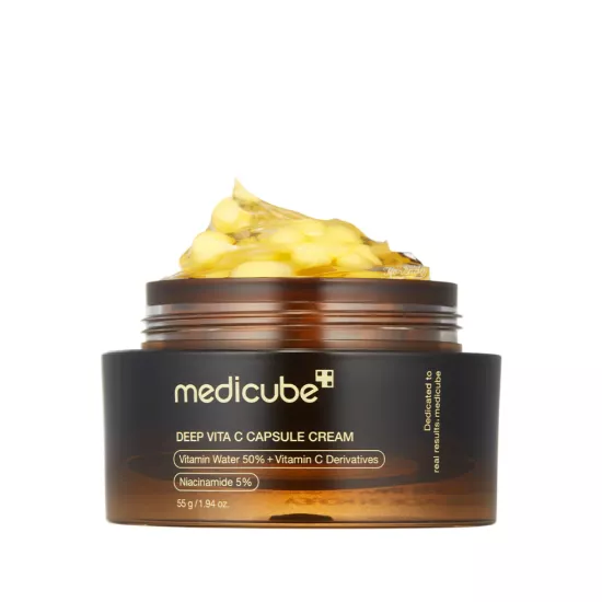 Medicube Deep Vita C Capsule Cream - Leke Karşıtı ve Parlatıcı 5 Çeşit C Vitaminli Kapsül Krem 55gr