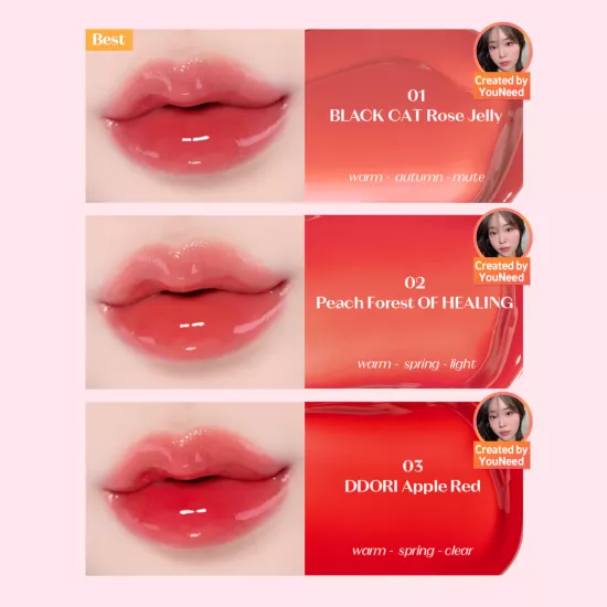 ETUDE Over Glowy Tint #2 Peach Sugar | Non-Sticky Vegan Lip Tint