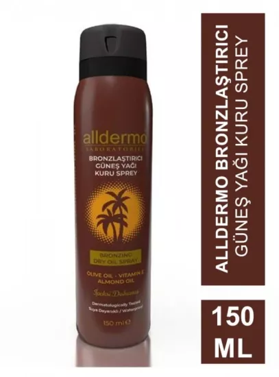  Alldermo Bronzlaştırıcı Dry Oıl  Aerosol Sprey 1