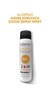 Alldermo SPF 50+ Çocuk İz Bırakmayan Güneş Sprey