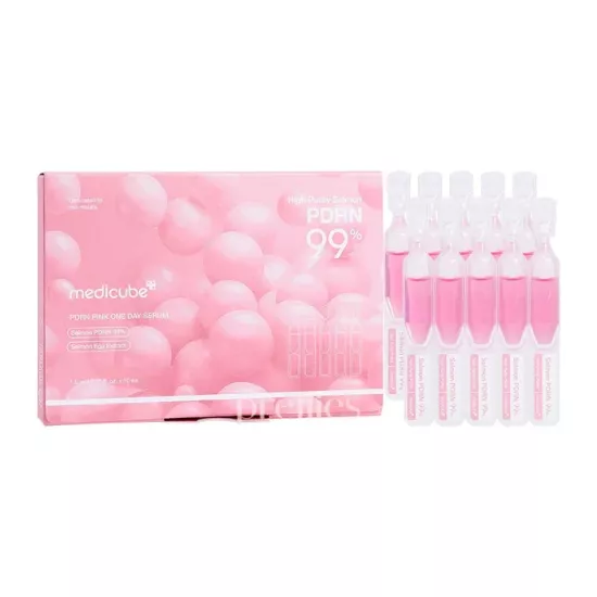 Medicube PDRN Pink One Day Serum 1.5ml x 10 | %99 Saf Somon PDRN & Kolajen